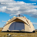 4-Person Automatic Pop-Up Tent – Rainproof Shelter for Outdoor Beach Fishing