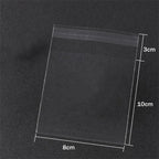 Matte Transparent Cellophane Bags – Self Sealing Pouches for Cookies and Jewelry