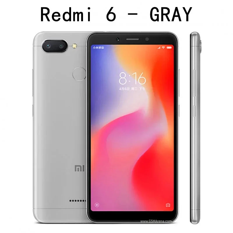 Redmi 6 Smartphone – 6.6 Inch Display with Fingerprint Sensor