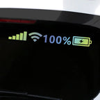 Reflective Wifi Battery Signal Vinyl Decal – Funny Car Decor for Auto Exterior