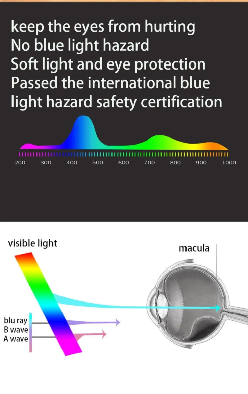 LED Desk Lamp – Rechargeable Touch Light with Alarm and Thermometer for Study