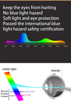 LED Desk Lamp – Rechargeable Touch Light with Alarm and Thermometer for Study