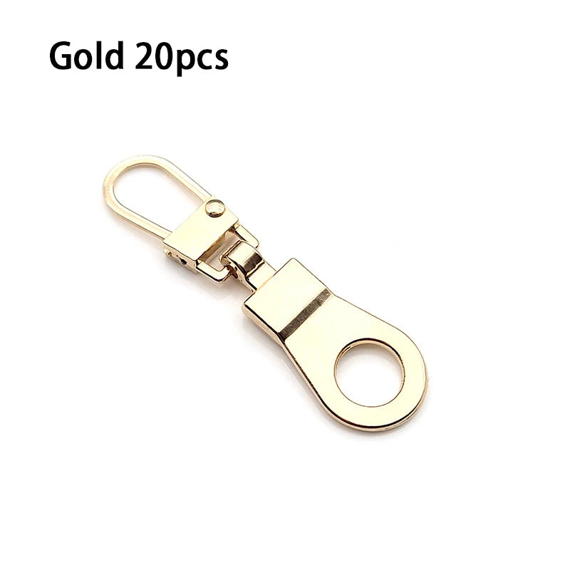 Detachable Metal Zipper Puller Kit – Replacement Repair Set for Sewing Craft