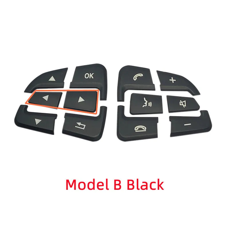 Steering Wheel Button Trim – Decorative Stickers for Mercedes Benz Interior