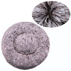 Plush Round Pet Bed – Soft Warm Nest for Large and Medium Dogs or Cats