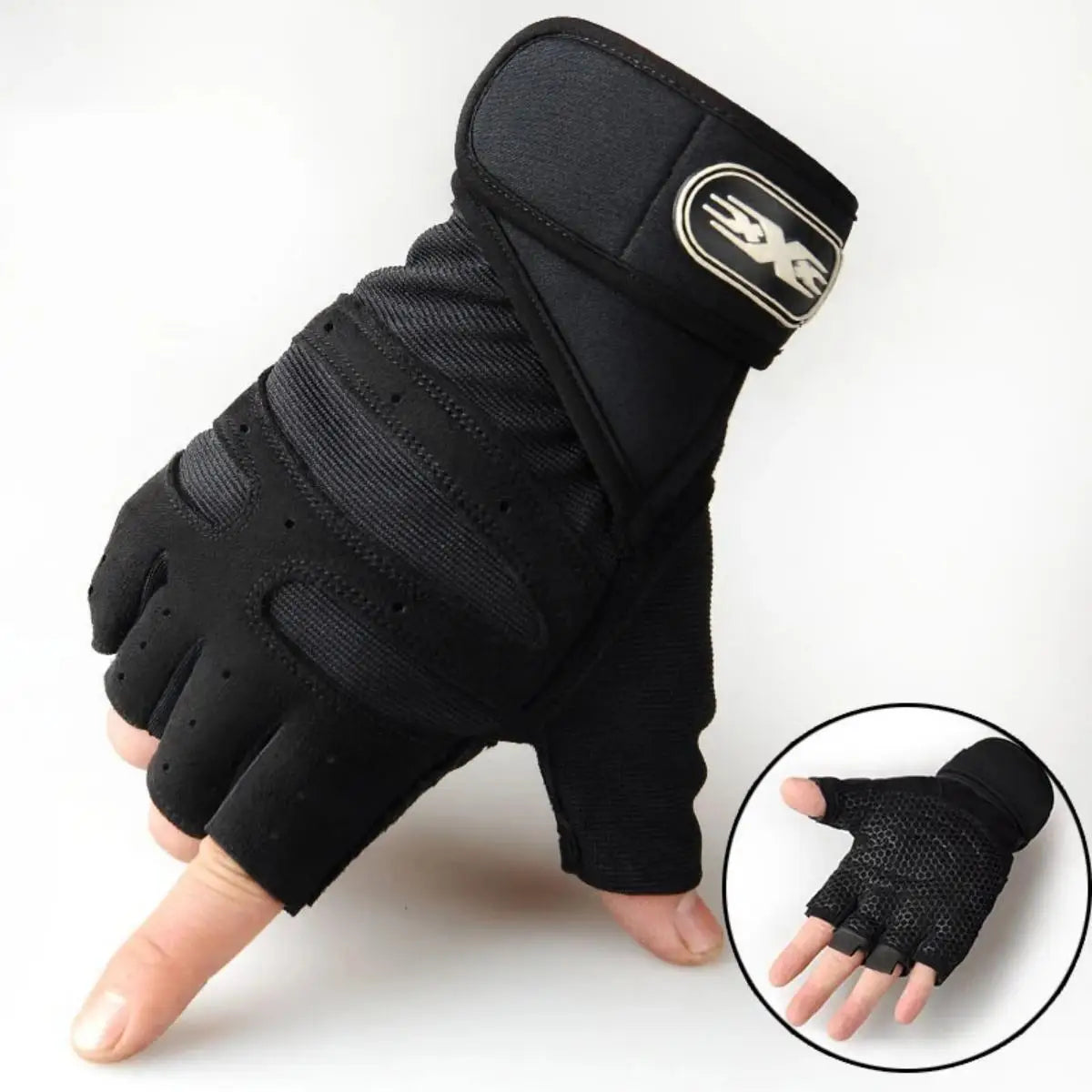 Shockproof Weight Lifting Gloves – Wrist Support for Gym Fitness Training