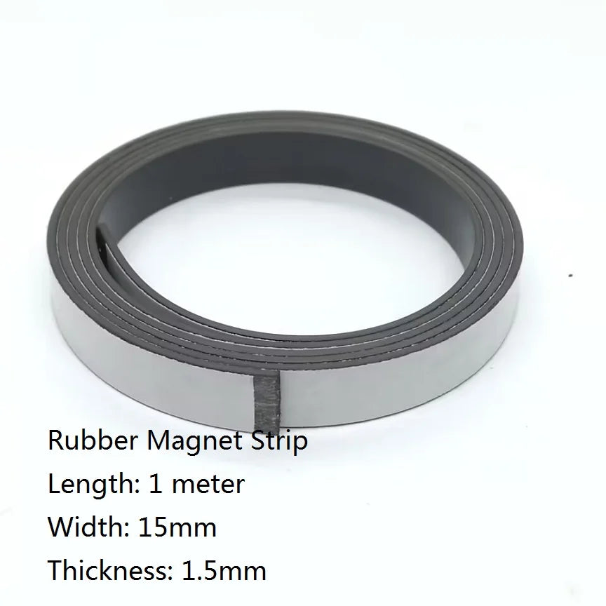 Flexible Rubber Magnetic Tape – Self-Adhesive Strip for DIY Home Crafts