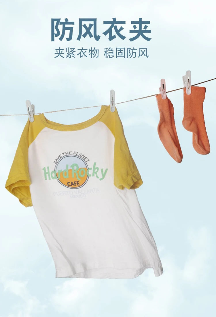 Plastic Clothes Pins – Heavy Duty Laundry Clips for Drying Towels and Socks