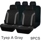 Universal Polyester Car Seat Cover Set – Bicolor Protector for Auto Interior