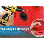 5L Plastic Fuel Canister – Lockable Backup Tank for Motorcycle SUV Storage