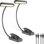 USB Rechargeable Book Light – Flexible Clip-On Lamp for Night Reading