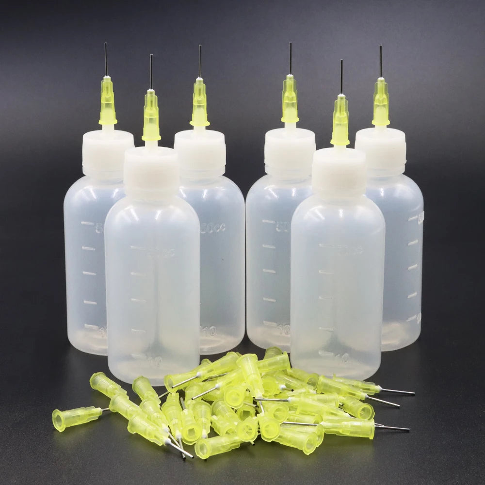 Squeezable Applicator Bottles – Transparent Precision Glue Dispenser for DIY