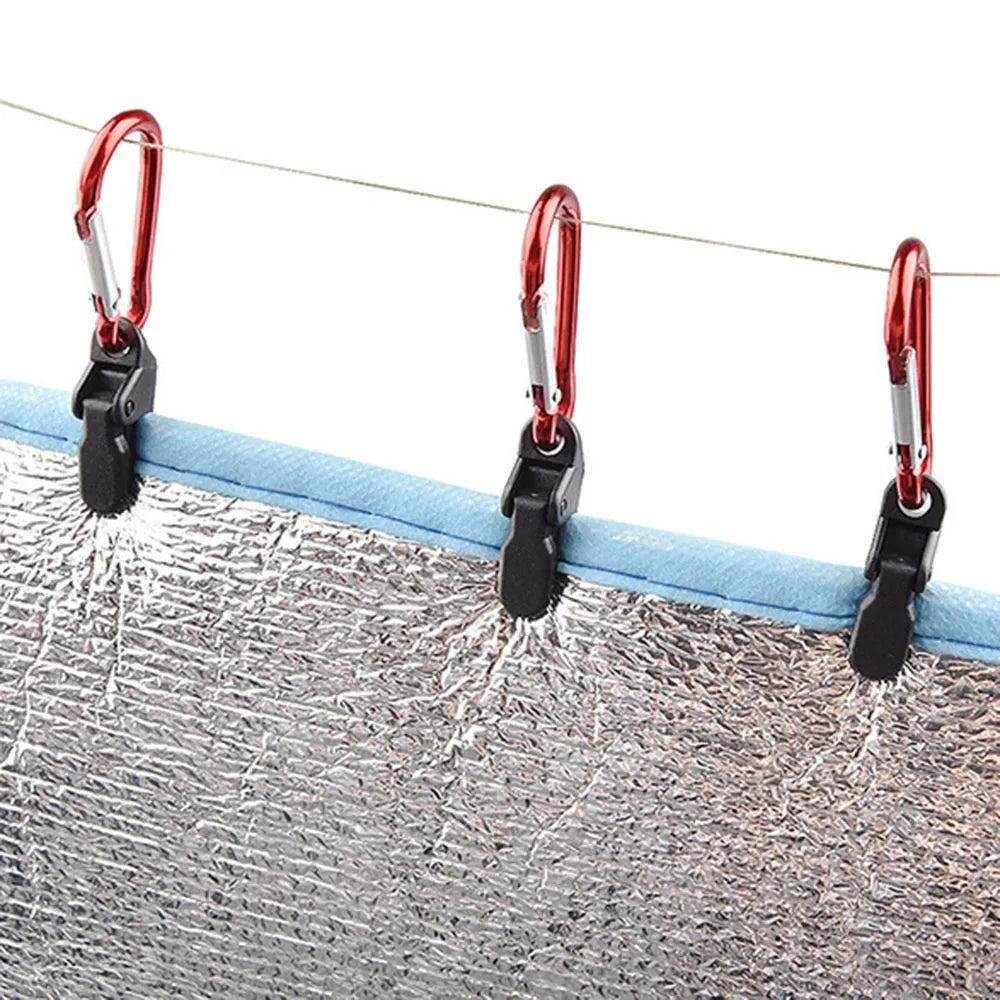 Awning Tarp Clips – Heavy Duty Tent Clamps for Outdoor Camping and Hiking