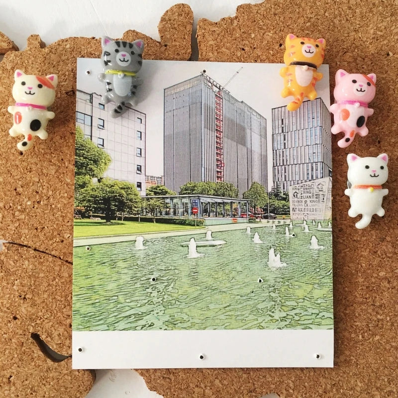 Decorative Cat Push Pins – Novelty Thumb Tacks for Bulletin Boards and Maps
