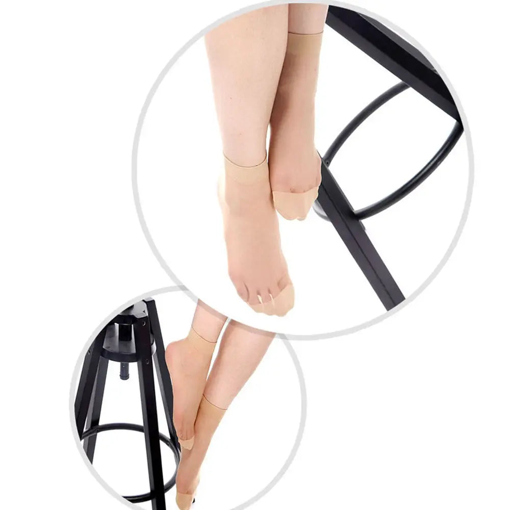 Ultrathin Crystal Nylon Ankle Socks – Sheer Summer Hosiery for Women