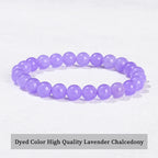 Natural Stone Bead Bracelet – Healing Crystal Gemstone Jewelry for Men and Women