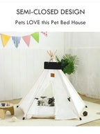 Portable Pet Teepee – Washable Indoor House for Cats and Small Dogs
