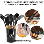 Silicone Kitchen Utensil Set – Non-Stick Cooking Tools for Home Chefs