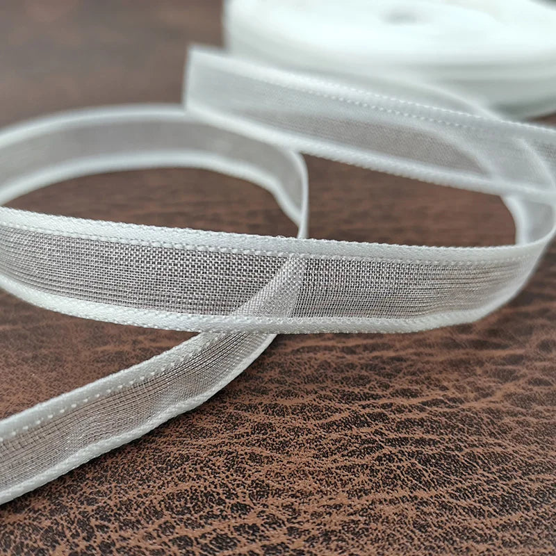 Organza Ribbon 3/8 Inch – Sheer Fabric Trim for Gift Wrapping and Crafts