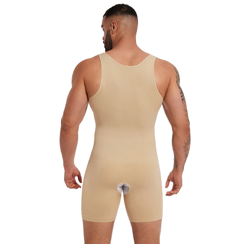Men Full Body Shapewear – Compression Bodysuit for Tummy Control