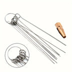 Stainless Steel Cleaning Brushes – Multi-Size Needle Set for Shower Heads