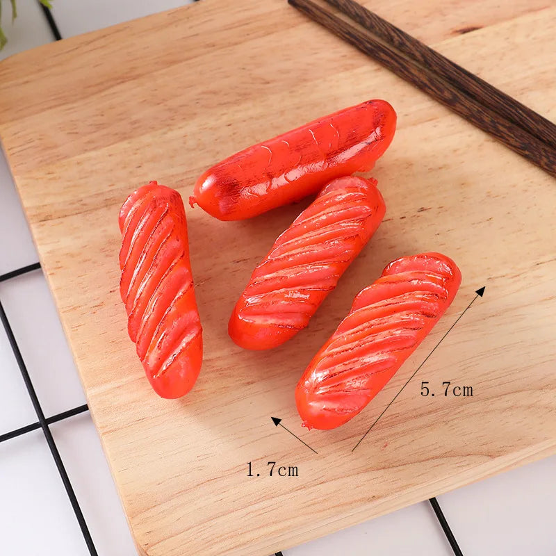 Artificial Grilled Sausage Models – Realistic Food Props for Restaurant Decor