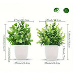 Artificial Potted Bonsai Tree – Realistic Green Plant for Home Office Decor