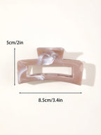 Matte Square Hair Claw Clips – Non-slip 3.4 inch Accessories for Thick Hair