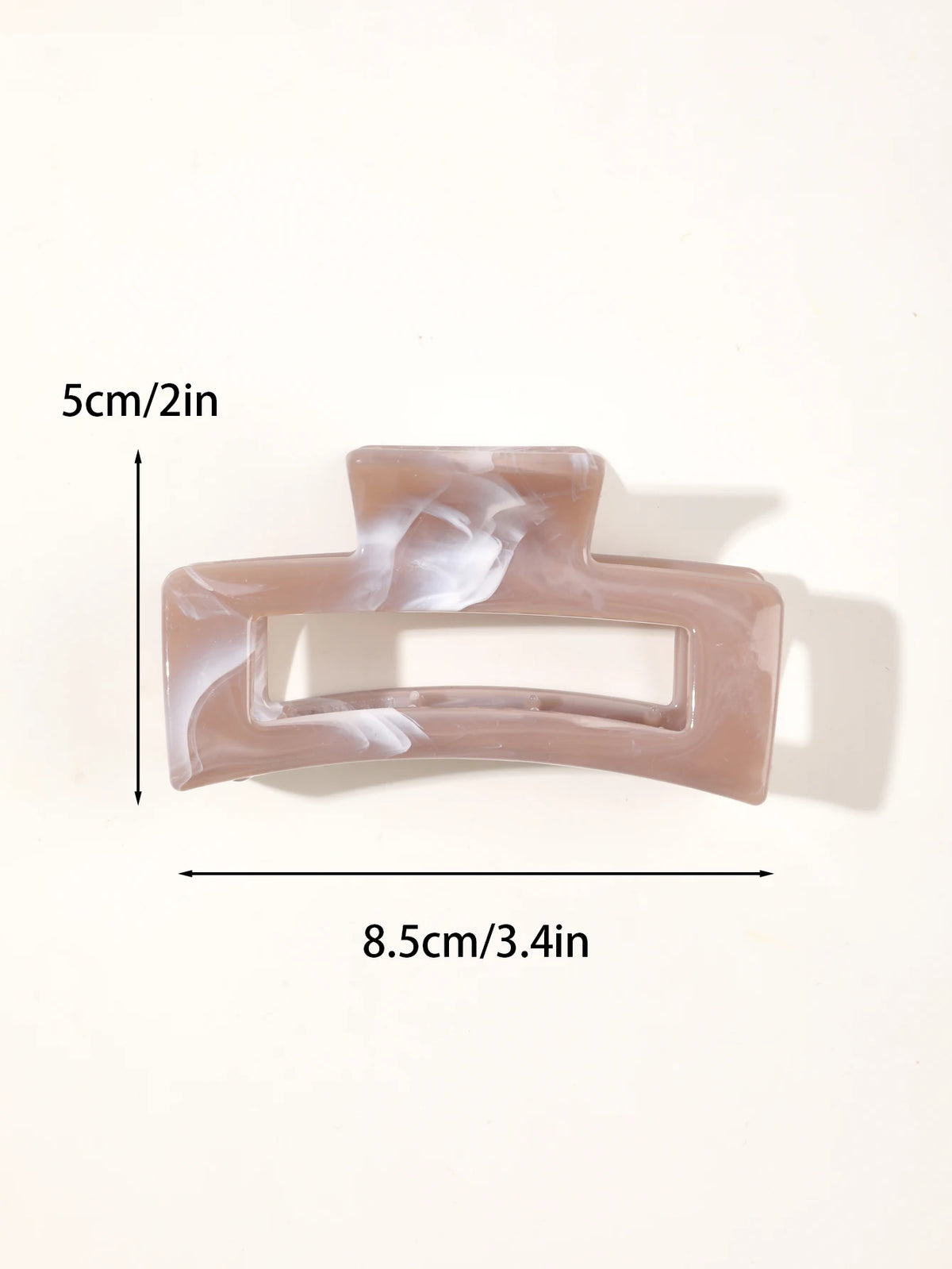 Matte Square Hair Claw Clips – Non-slip 3.4 inch Accessories for Thick Hair