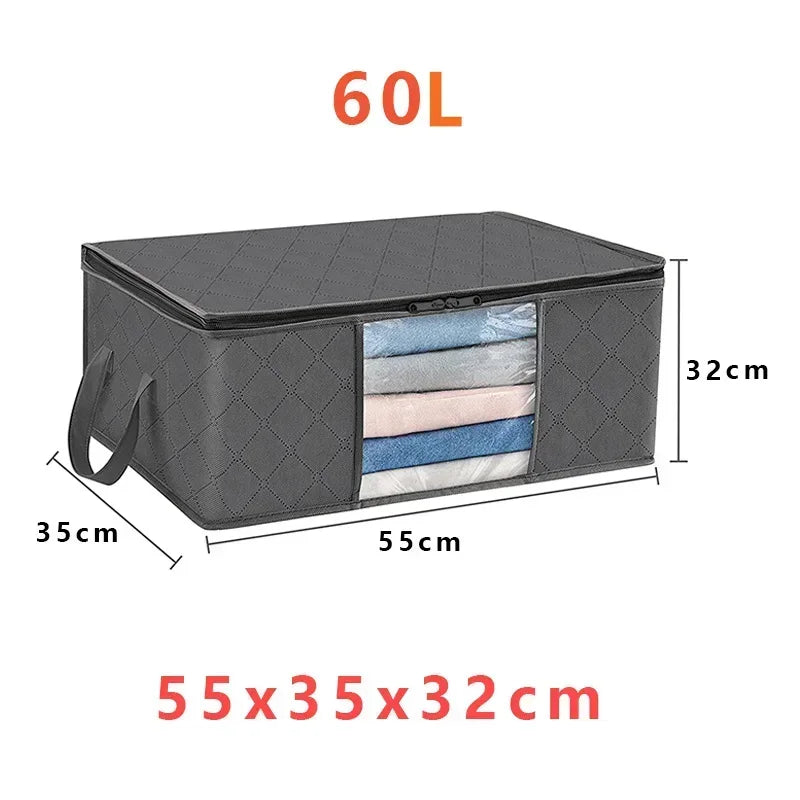 Foldable Clothes Storage Bag – Large Capacity Container for Closet Organization