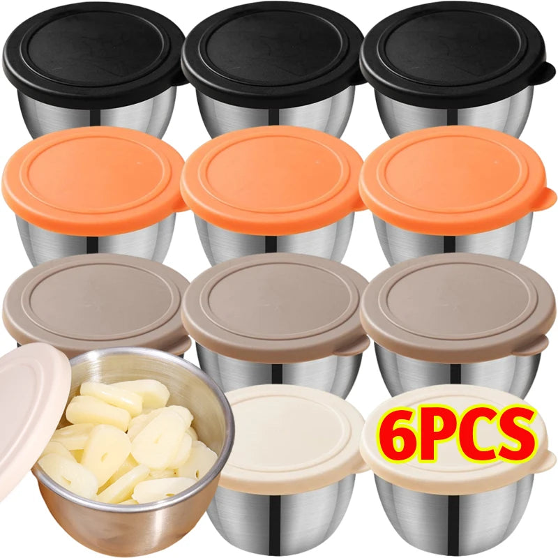 Stainless Steel Sauce Cup – Leakproof Dressing Container for Kitchen Lunch