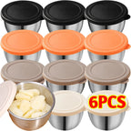 Stainless Steel Sauce Cup – Leakproof Dressing Container for Kitchen Lunch