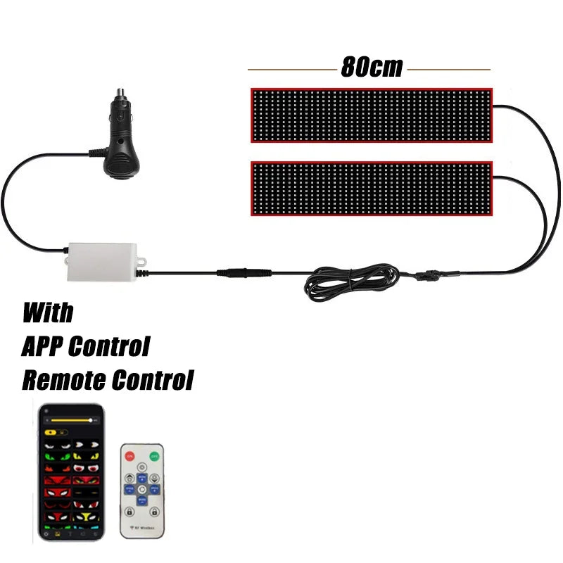 LED Pixel Panel Display – Flexible Scrolling Screen for Car Windshield