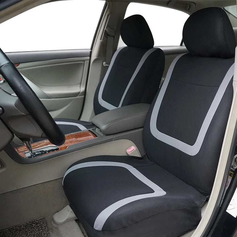 Universal Fabric Car Seat Covers – Breathable Polyester for Truck and SUV
