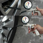 Tire Pressure Gauge – Air Inflator Gun for Car and Motorcycle Maintenance