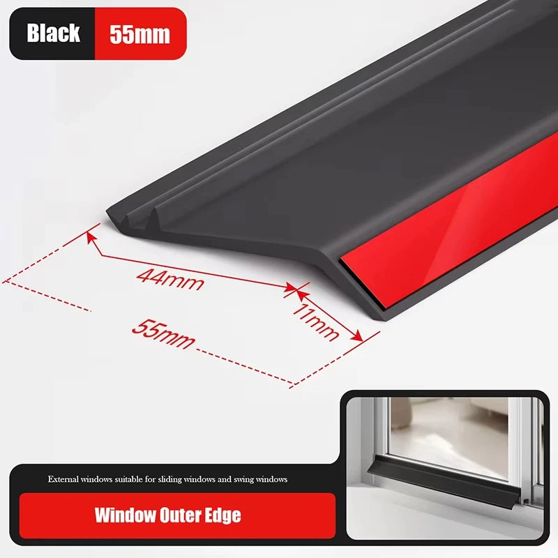 Aluminum Window Water Deflector – Weatherproof Flashing Strip for Home