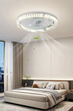 Modern LED Ceiling Fan Light – Remote Controlled E27 Lamp for Bedroom