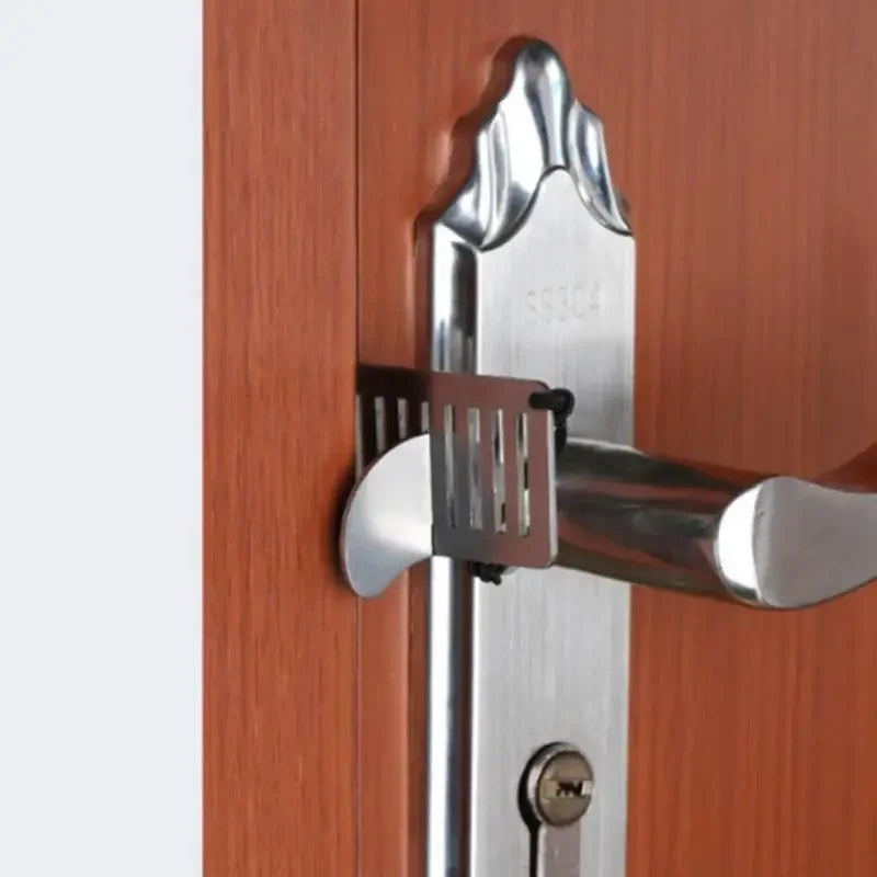 Portable Metal Door Lock – Punch-Free Security Latch for Hotel and Travel