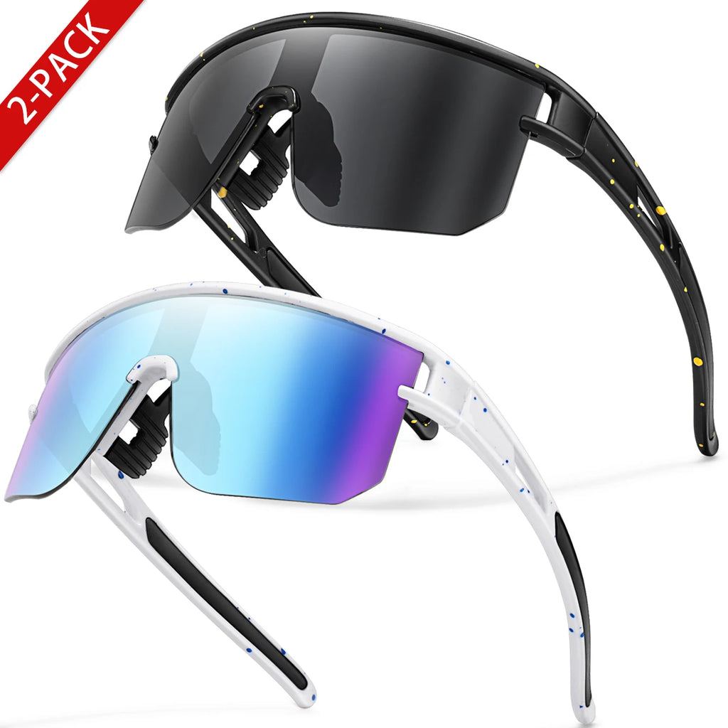 Kids Sport Cycling Sunglasses – UV400 Youth Eyewear for Outdoor Bike Baseball