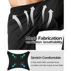 2-in-1 Men's Athletic Pants – Training Trousers for Gym Fitness Running