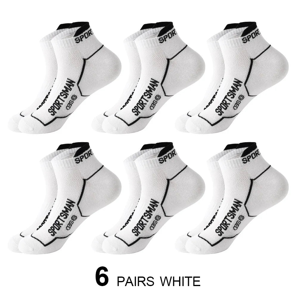 Breathable Ankle Socks – Colorful Invisible Sportswear for Men Running