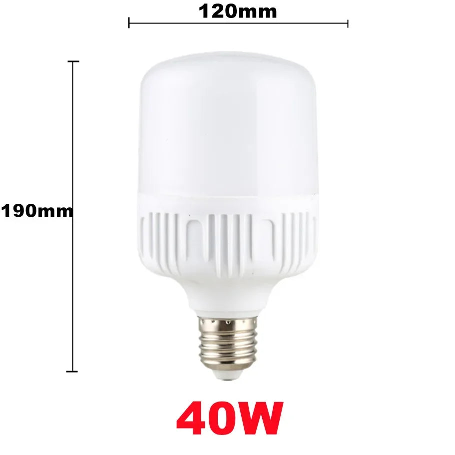 100W E27 LED Light Bulb – High Brightness Eye Protection for Home Lighting