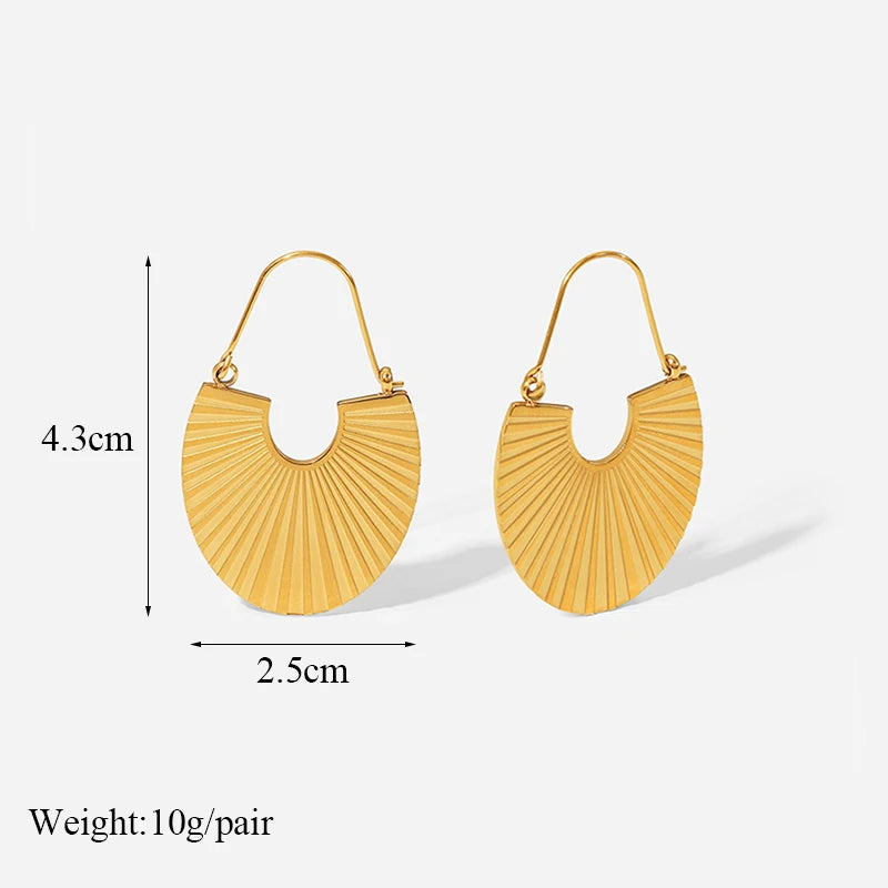 316L Stainless Steel Waterproof Earrings – Minimalist Jewelry for Vacation