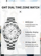 Luxury Steel Quartz Watch – Waterproof Military Sport Accessory for Men