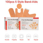 Waterproof Adhesive Bandages – Multi-Size Sterile Plasters for First Aid Kits