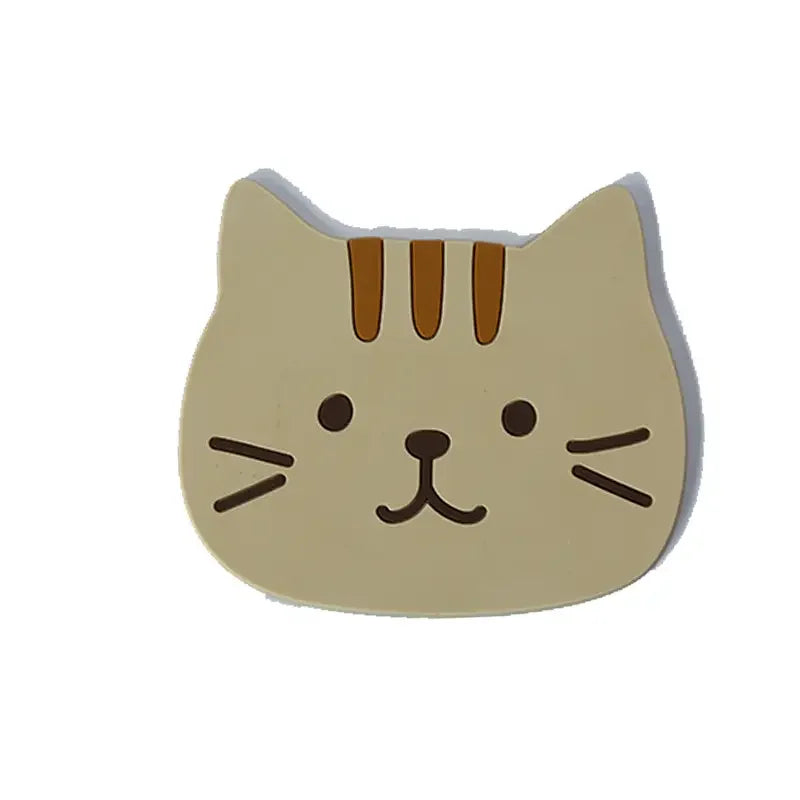 Silicone Cat Cup Coaster – Anti-Slip Heat Resistant Mat for Dining Table