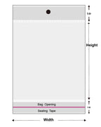 Self-Sealing Cellophane Bags – Transparent Adhesive Packaging for Gifts and Treats