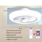 Retractable Smart Ceiling Fan – Silent Remote Control for Bedroom Decor