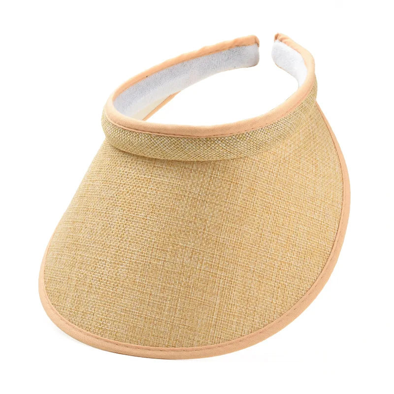 Wide Brim Sun Visor Hat – UV Protection for Outdoor Sports and Beach