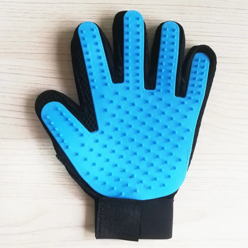 Rubber Grooming Gloves – Pet Hair Remover Brush for Dog and Cat Bathing